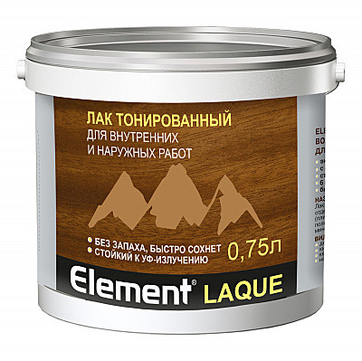 лак акриловый Element LAQUE сосна 0,75л