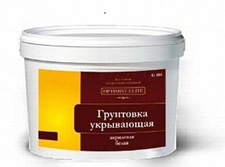грунтовка ОПТИМИСТ 3,5кг укрывающая 100 для наруж.и внутр. работ белая