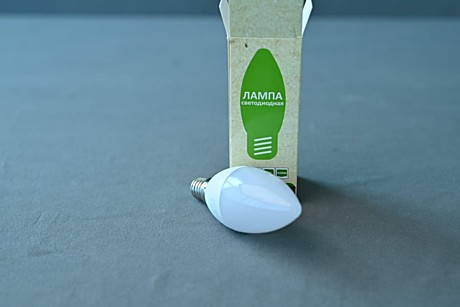 лампа светодиодная C37 LED 5W E14, 4200K SOLLAR 