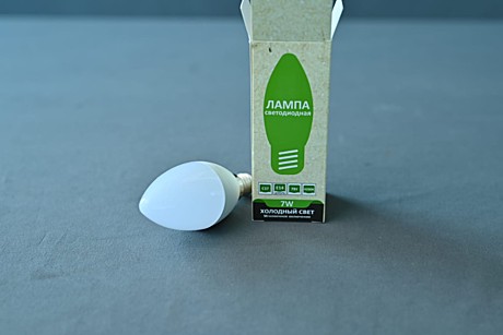 лампа светодиодная C37 LED 7W E14, 4200K SOLLAR