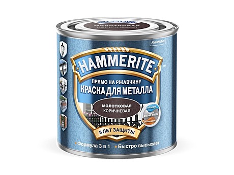 краска Hammerite молотковая коричневая 0,75 л
