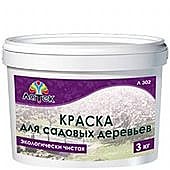 краска для садовых деревьев акриловая матовая белая 