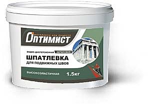 Шпаклевка Оптимист акрил. для подвижных швов 1,5кг