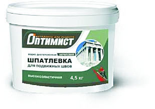 Шпаклевка Оптимист акриловая для подвижных швов 4,5кг
