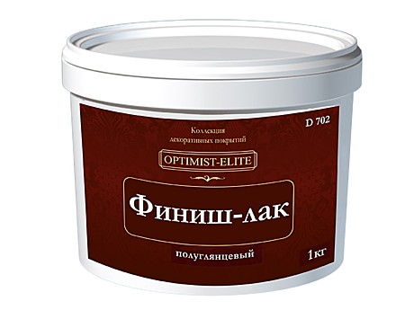 лак финишный на акриловой основе полуглянцевый 1кг
