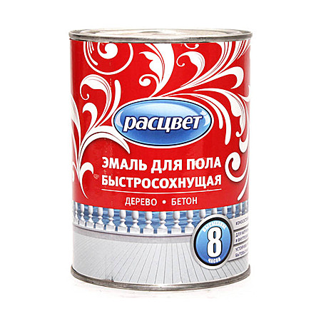 эмаль для пола быстросохнущая Расцвет кофе с молоком 0,9 кг
